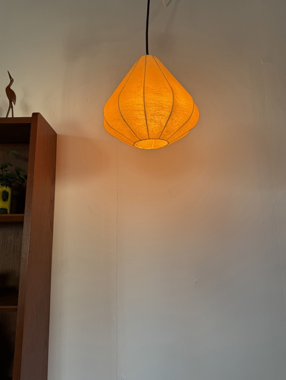 Image 1 of Lampada a sospensione vintage bozzolo, Goldkant Leuchten '60