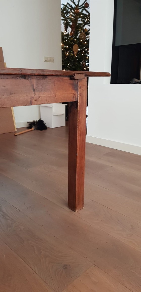 Image 1 of Antieke Tafel: 380 lang en 115 breed.