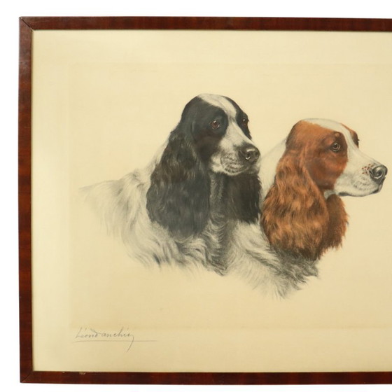 Image 1 of Large Color Lithograph Leon Danchin