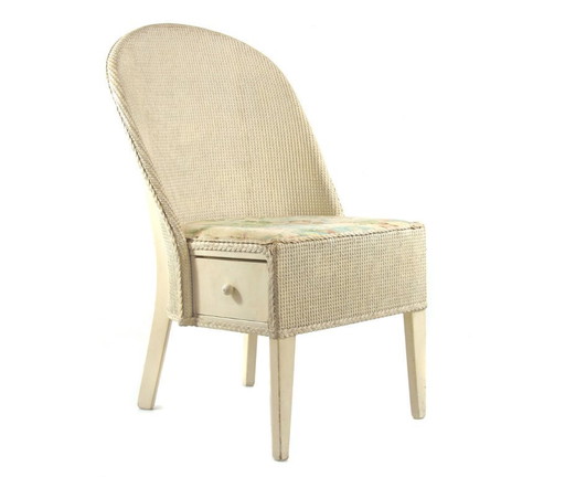 Sedia in stile Lloyd Loom Studio con cassetto