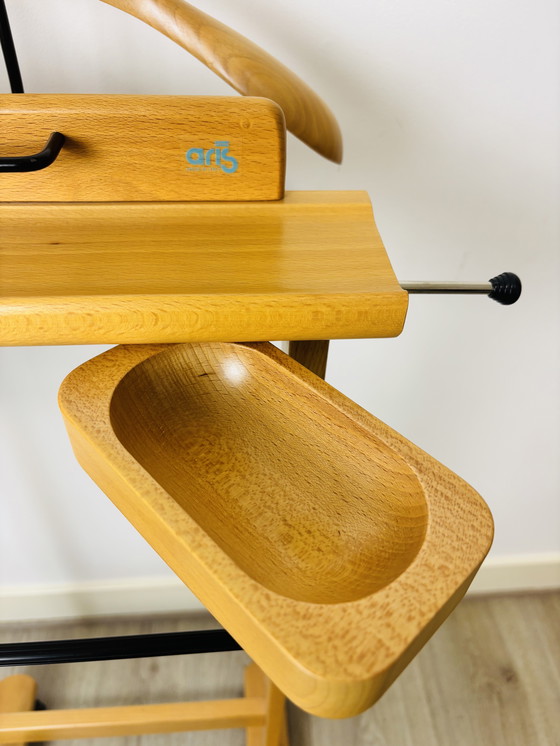 Image 1 of Vintage Aris wooden valet stand 1980s-90s