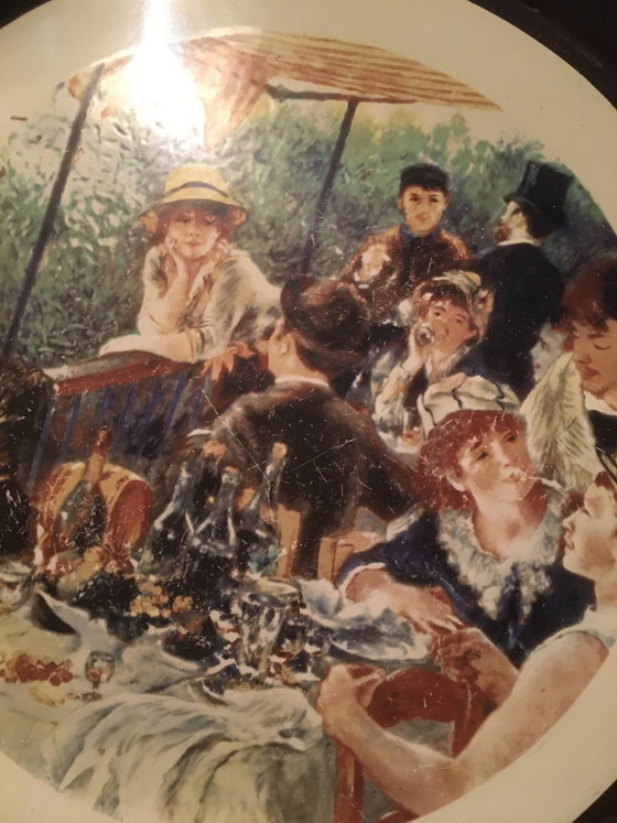 Vassoio in metallo smaltato "Il pranzo dei canottieri" Renoir – Accessori da tavola, Vintage (photo 2 of 8)