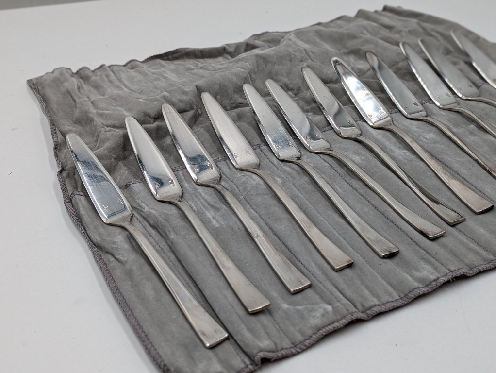 12 Fourchettes à Huitres CHRISTOFLE Métal Argenté Modèle CONCORDE Etat Excellent 01 Mf