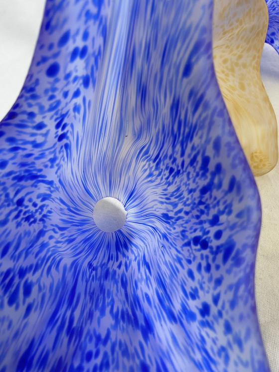 Image 1 of Hand-blown Italian design glass lampshades Murano style