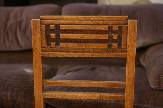 Set of 6 brutalist chairs from the 1950s. – Dining chairs (photo 2 of 10)