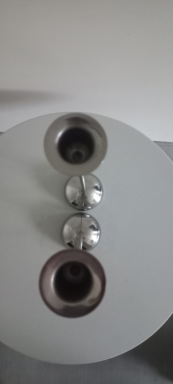 Image 1 of 2 x vintage modernist  kandelaar IKEA