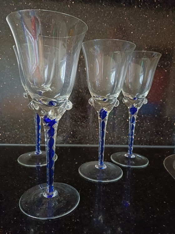 Image 1 of Boheems crystal wijnglazen 