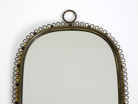 Image 1 of Prachtige messing wandspiegel in mid-century modern stijl van Josef Frank voor Svenskt Tenn Sweden.