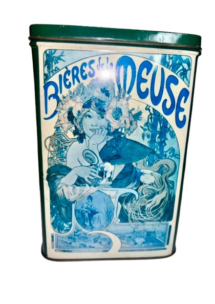 5-Piece Set European Vintage Collectible Tins – Nostalgia & Art Nouveau – Overig, Decorative Objects, Metal (photo 6 of 11)