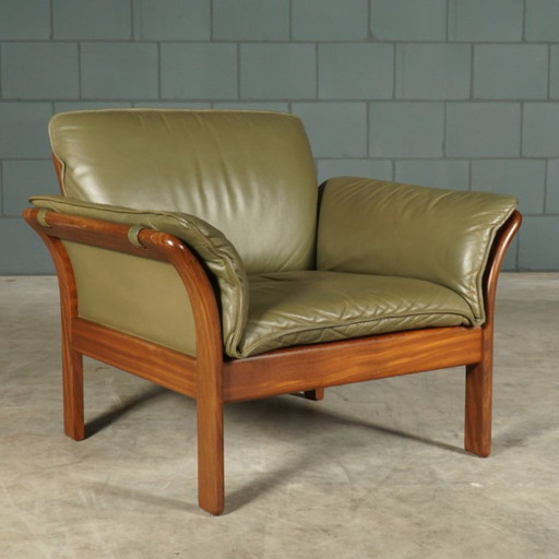 Poltrone vintage ‘Scala’ - Dreipunkt International - anni '80 – fauteuils, Leather, Wood (photo 2 of 11)