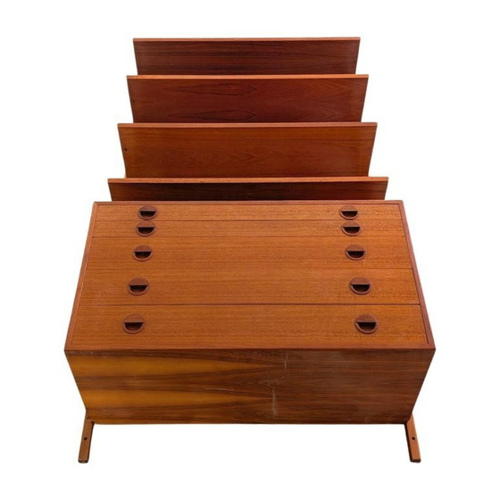 Image 1 of Original Midcentury Poul Cadovius wall shelf Royal Cado 1960 Teak4