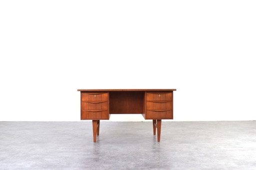 Mid-Century Danish Teak Executive Desk, 1960s.