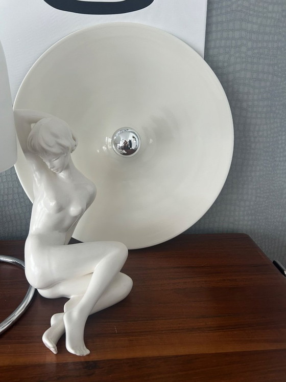 Image 1 of Lampe à disque vintage, Honsel