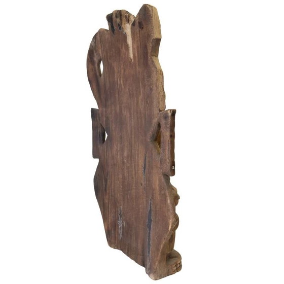 African Wooden Sculpture – Woman with Children – Tribal Sculpture (photo 4 of 11)