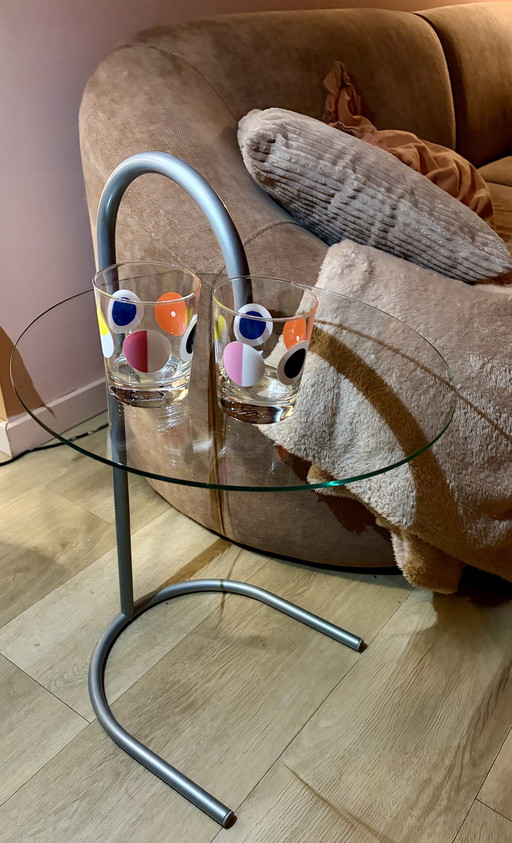 Tavolino laterale Ikea 'Ry' - design anni '80