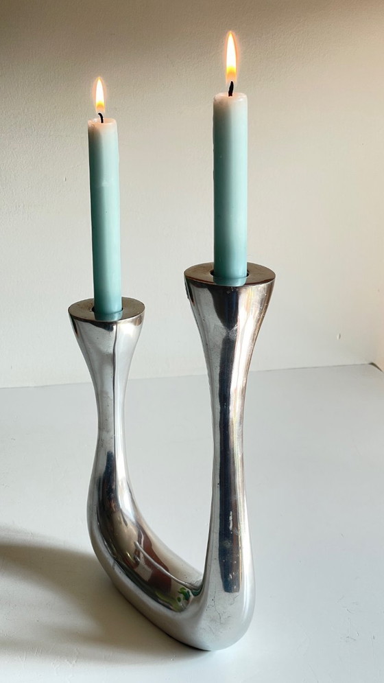 Image 1 of Candelabro antiguo de doble diseño