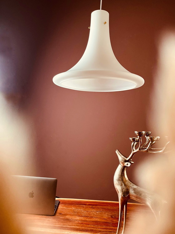 Image 1 of XL Glashütte Limburg Trompetenlampe