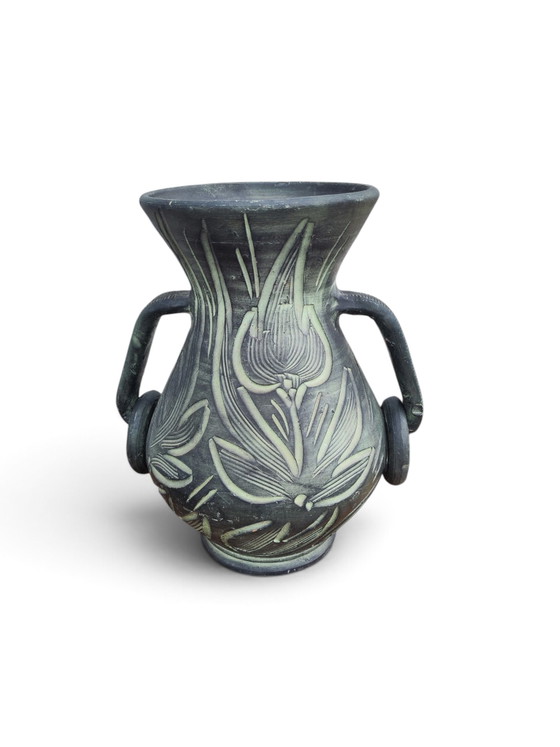 Groot Duits schip uit de jaren 70 – Vazen, Ceramic (photo 3 of 6)