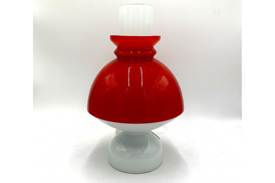 Image 1 of Glazen tafellamp, Tsjechië, 1960