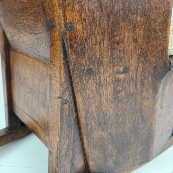 Englischer Lammstuhl aus dem 19. Jahrhundert – gepolstert – Schaukelstühle, Wood (photo 2 of 7)