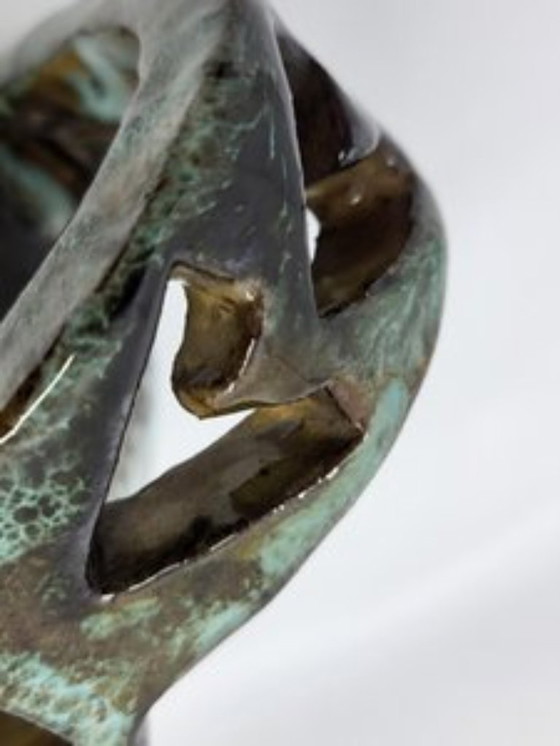 Image 1 of Alexandre Kostanda jarra de cerámica de gres Vallauris Francia 1950