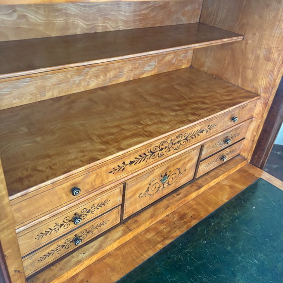 Mahoniehouten en esdoornhouten secretair bureau – Kledingkasten, Wood (photo 3 of 9)
