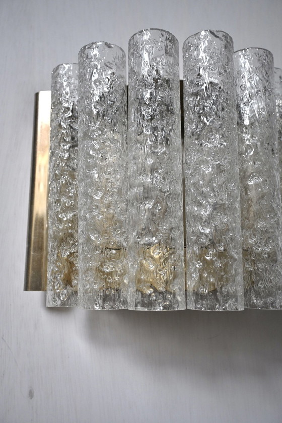 Doria Leuchten Applique vintage Cilindri in vetro ghiaccio testurizzato – Metal, Glass (photo 2 of 15)