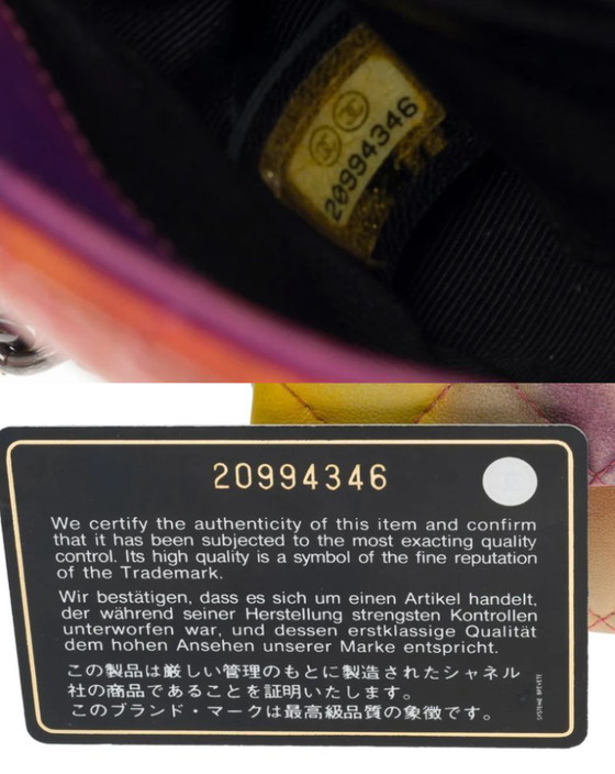 Image 1 of Borsa CHANEL Timeless/Classique in cuoio multicolore - 101158