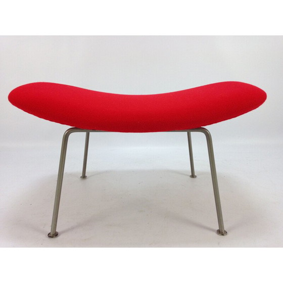 Image 1 of Vintage Oyster fauteuil met voetenbankje van Pierre Paulin voor Artifort, 1965