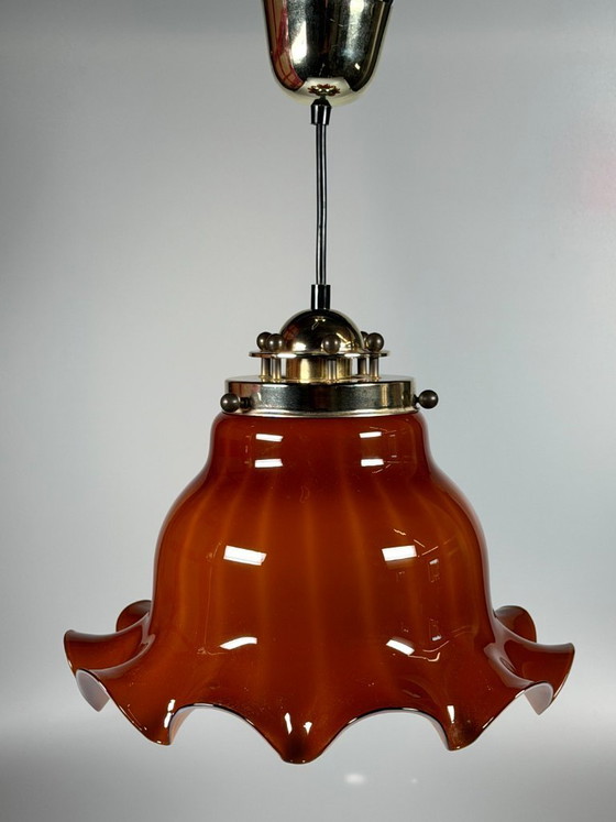 Image 1 of 60er 70er Jahre Peill & Putzler Germany Deckenlampe Glas Space Age Design