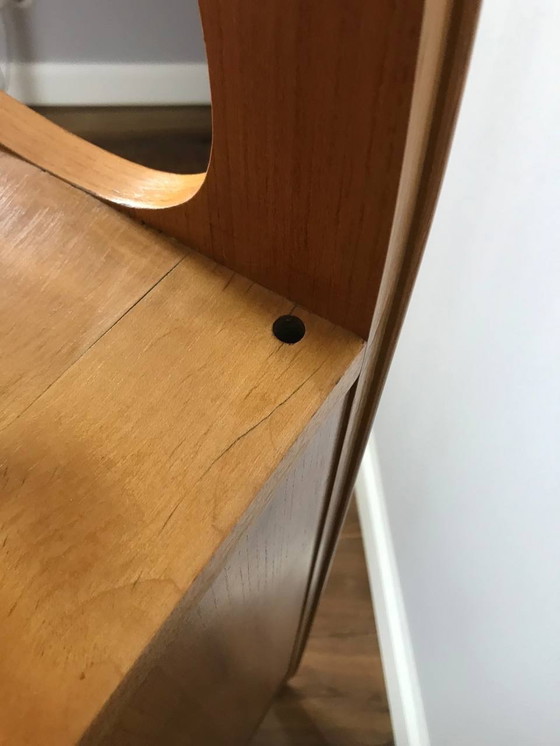 Image 1 of Unique piece crafted by a master cabinetmaker: Mid-Century secretary desk (teak & mahogany)