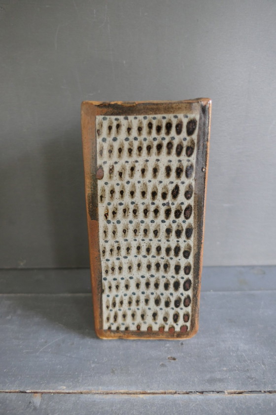 Image 1 of Vintage Tonala Mexico Blok Vaas Jorge Wilmot