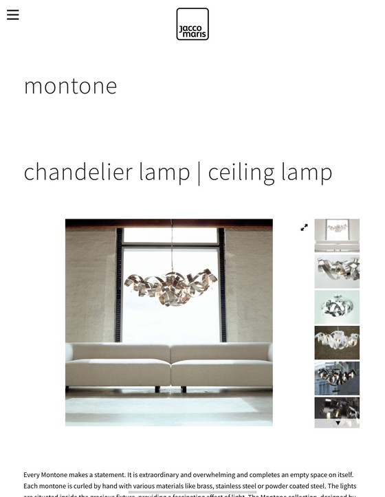 Image 1 of Jacco Maris, Montone 8 Lampe, Oval, Plafonnier