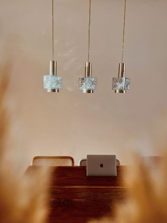 Image 1 of Sixties Eberbach kristallen DDR lampen