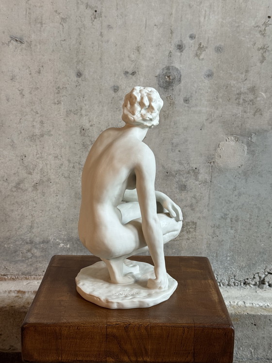 Image 1 of Skulptur „Der Kniende“ Fritz Klimsch, Rosentahl