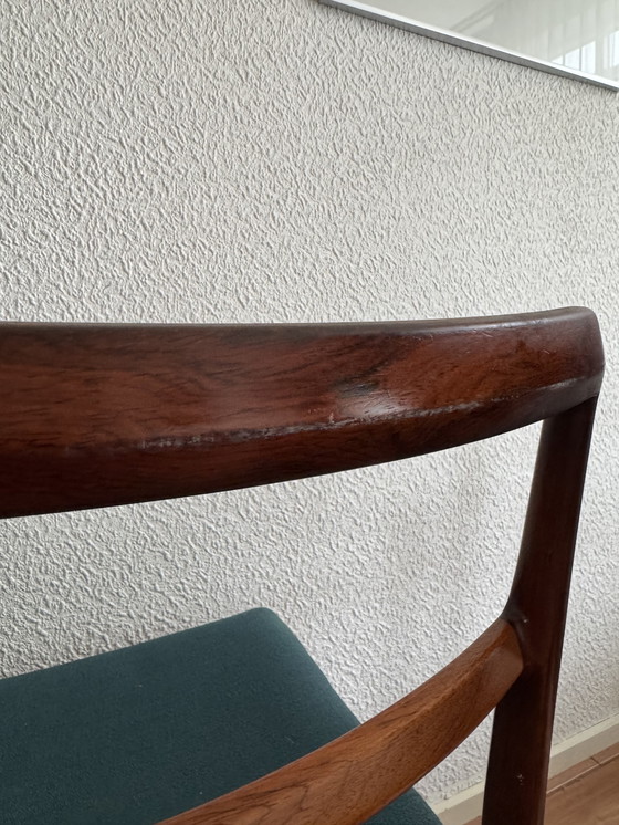 Image 1 of 4x Scandinavian design dining chair made of rosewood