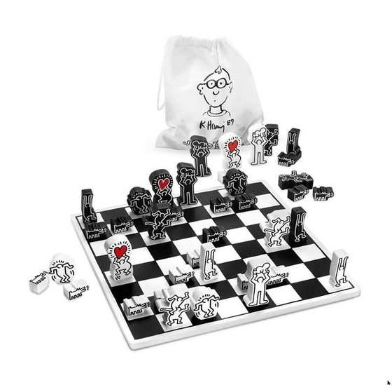 Image 1 of Keith Haring Chess Game Decorative Object (New!)