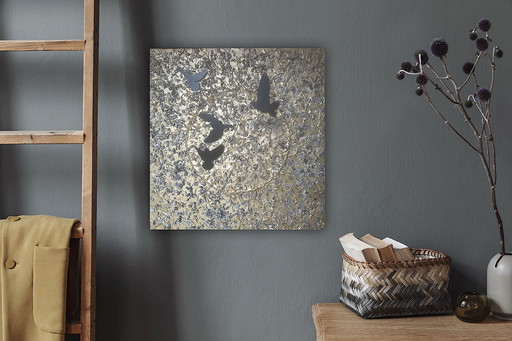 Painting acrylic metal linen 3D