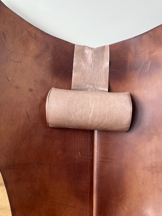 Schmetterlingsstuhl Dennis Marquart OX Denmarq, Sessel, Leder, Rostfreier Stahl, Braun (Foto 6 von 12)