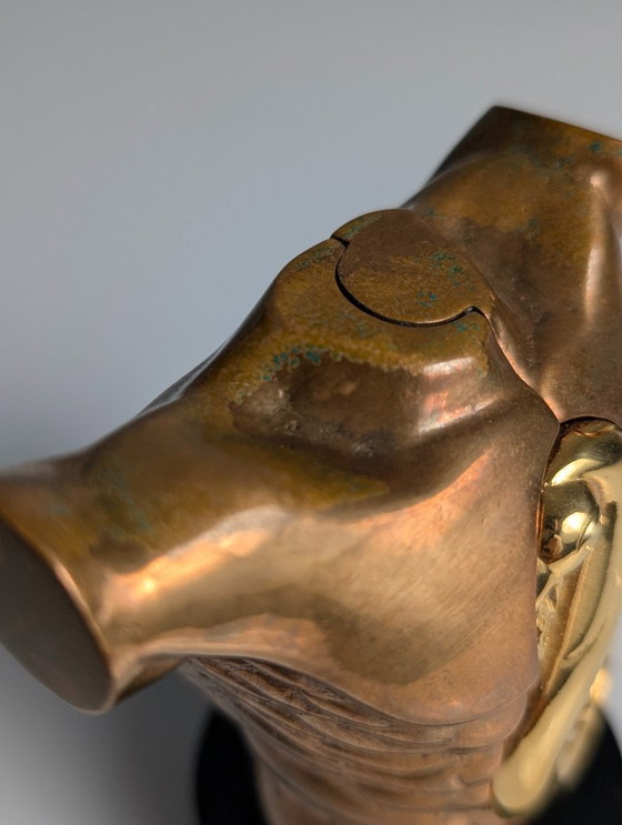 Image 1 of Miguel Berrocal "Torso Roca", escultura de bronce, prueba de artista X/X