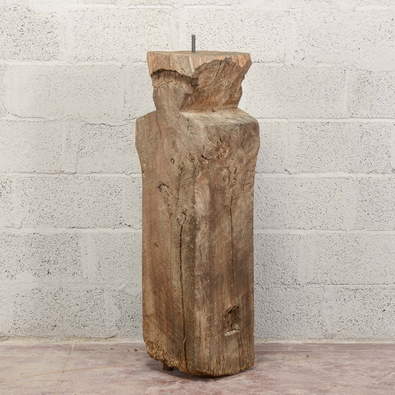 Base de Estatua Columnas Pedestal con Viga Decorativa – Hierro, Rustic (photo 8 of 14)