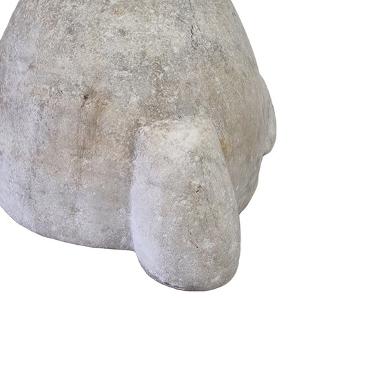 Image 1 of Antique white/gray marble mortar, 18th century