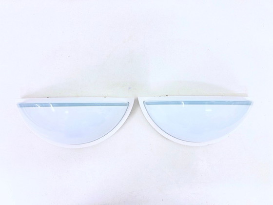 Image 1 of Deux appliques murales de Glashütte Limburg, design des années 1970/80