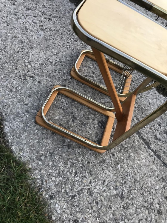 Mid-Century Italian Side Tables with Magazine Rack, 1950s Set of 2, Mid Century Modern (photo 13 of 13)