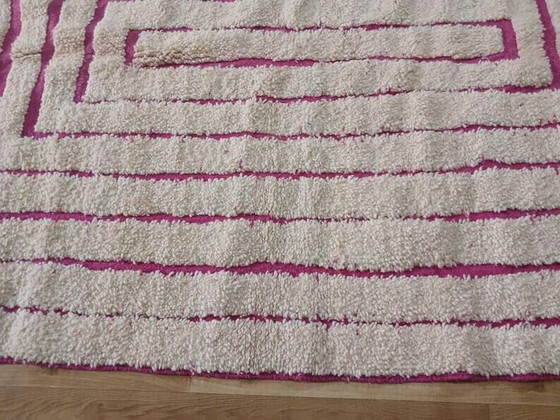 Beiger Berber-Teppich mit geometrischen Mustern 250cm x 150cm – Teppiche & Läufer, Wool (photo 6 of 10)