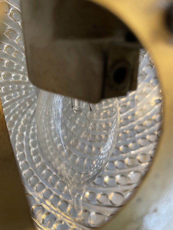 Image 1 of Plafonnier vintage en verre Glashütte Limburg