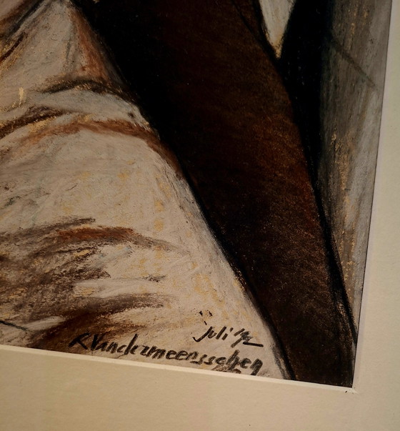 Image 1 of Ausdrucksstarke figurative Kunst – Mischtechnik auf Papier – Juli 1992