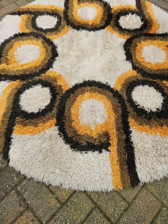 Image 1 of Tapis en laine Rya de l'ère spatiale