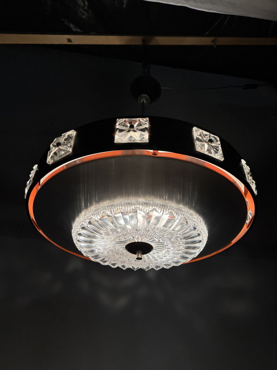 Image 1 of Lámpara colgante OVNI de estilo espacial de mediados de siglo XX (años 60)