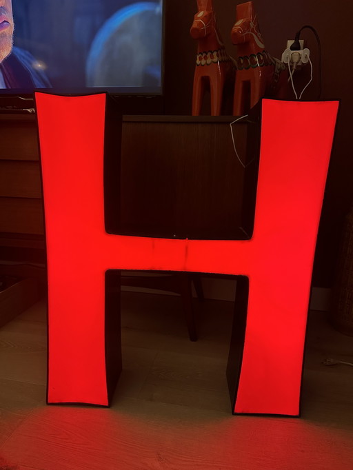 Illuminazione per lettere pubblicitarie vintage XL